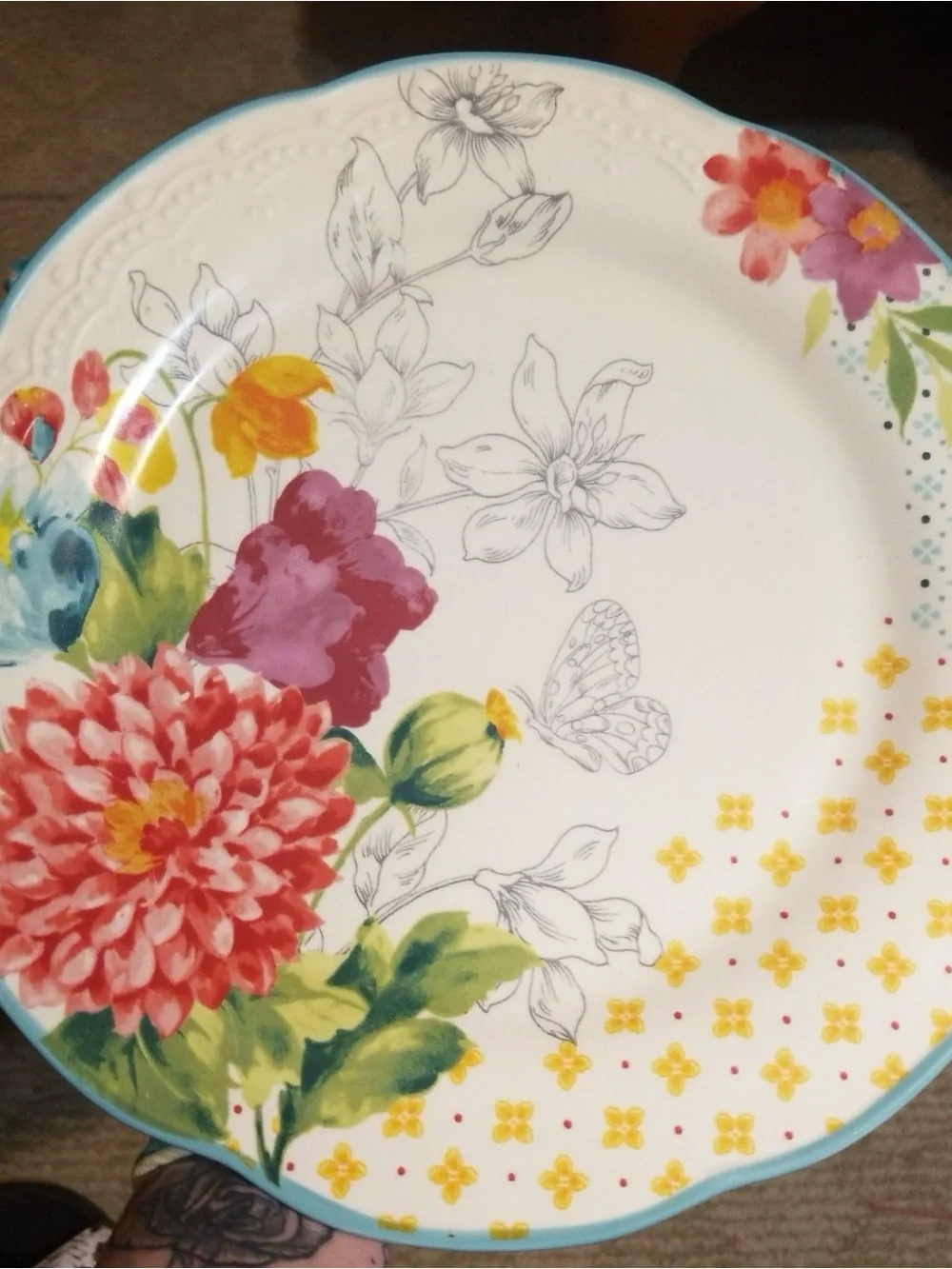 The Pioneer Woman Blooming Bouquet Dinnerware Set 12 pieces